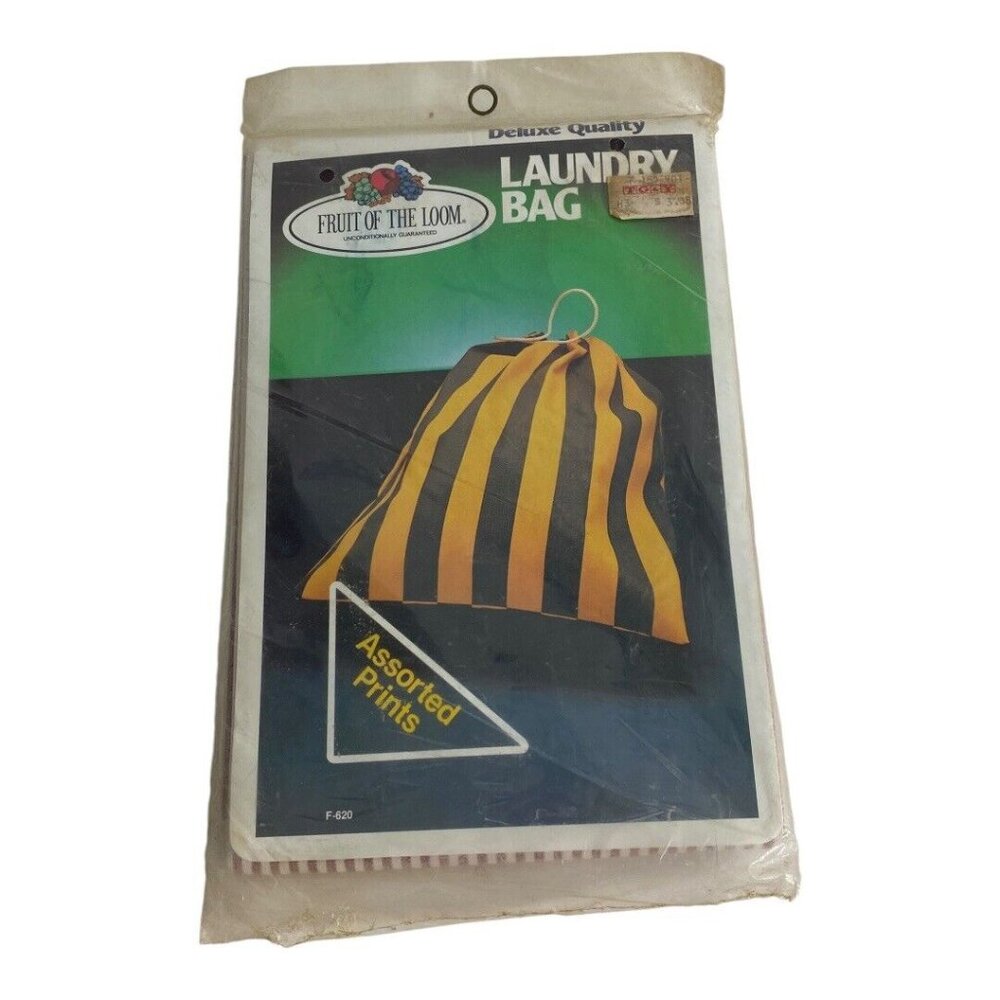 Vintage Fruit Of The Loom Laundry Bag Extra Lg  22x32 Red New sealed dead stock